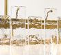 Avalon Cast Glass Round Tiered Chandelier (33")