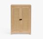 Modern Farmhouse Cane Entry Cabinet (25")