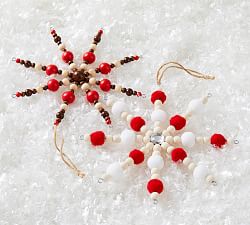 Wooden Snowflake Ornaments