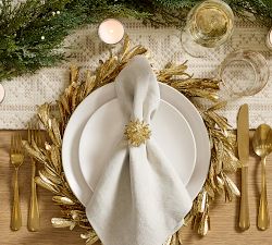 Gold Gem Acrylic Napkin Rings - Set of 4