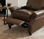 James Roll Arm Leather Recliner