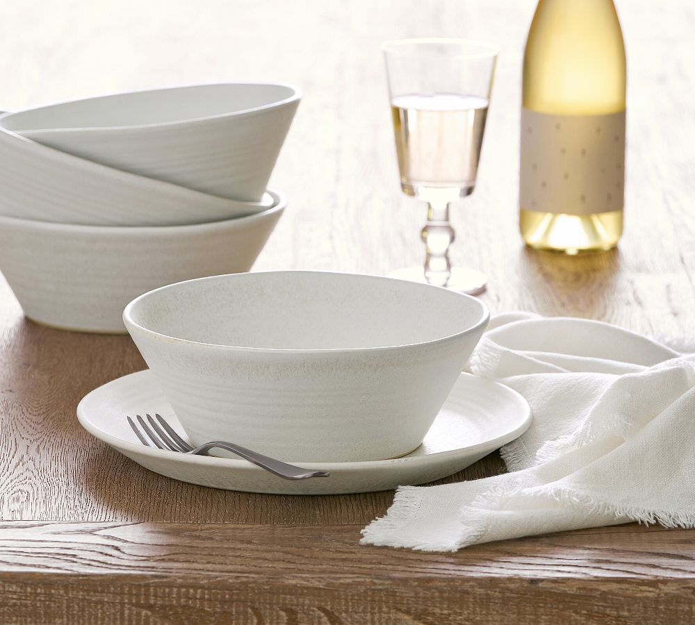 Larkin Stoneware Cereal Bowls - Set of 4 by Pottery Barn