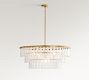 Mable Textured Glass Round Chandelier (37")