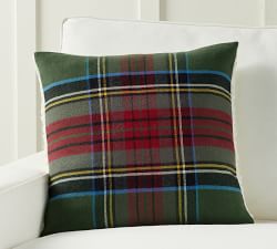 Plaid with Sherpa Back Pillow Cover