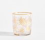 Snowflake Decal Cocktail Glasses - Set of 4