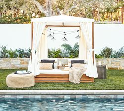 Madera Teak Outdoor Daybed with Canopy
