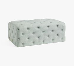 Tufted Rectangular Upholstered Ottoman