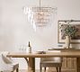 Avalon Cast Glass Round Tiered Chandelier (33")