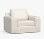 Big Sur Slipcovered Swivel Outdoor Lounge Chair