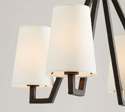 Carson Forged-Iron 4-Arm Chandelier (25")