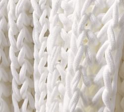 Colossal Ribbed Handknit Throw