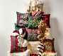 Cozy Teddy Faux Fur Candy Cane Shaped Pillow