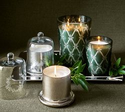 Star Cut Glass Candle - Aspen Pine