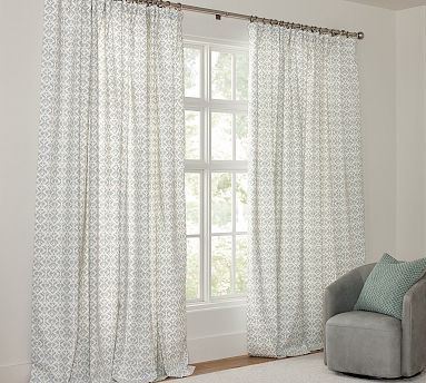 Tybee Printed Curtain | Pottery Barn