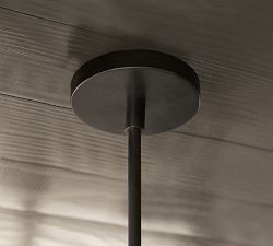 Blaine Milk Glass Indoor/Outdoor Pendant (14")