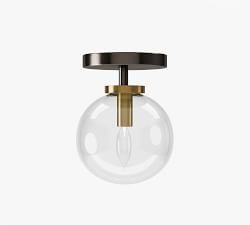 Camryn Glass Globe Flush Mount (6")