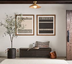 Flared Woven Flush Mount (18")