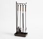 Industrial 5-Piece Fireplace Tool Set