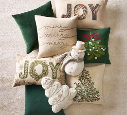 Merry Embellished Pillow
