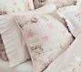 LoveShackFancy Floral Bow Patchwork Embroidered Quilted Sham