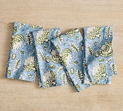 Anjali Block Print Cotton Napkins - Set of 4