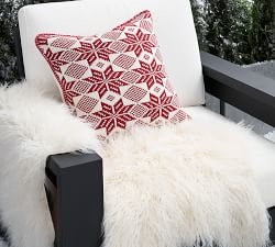 Fair Isle Snowflake Pillow Cover