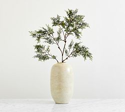Faux Lit Juniper Berry Branch