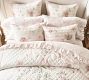 LoveShackFancy Floral Bow Patchwork Embroidered Quilted Sham