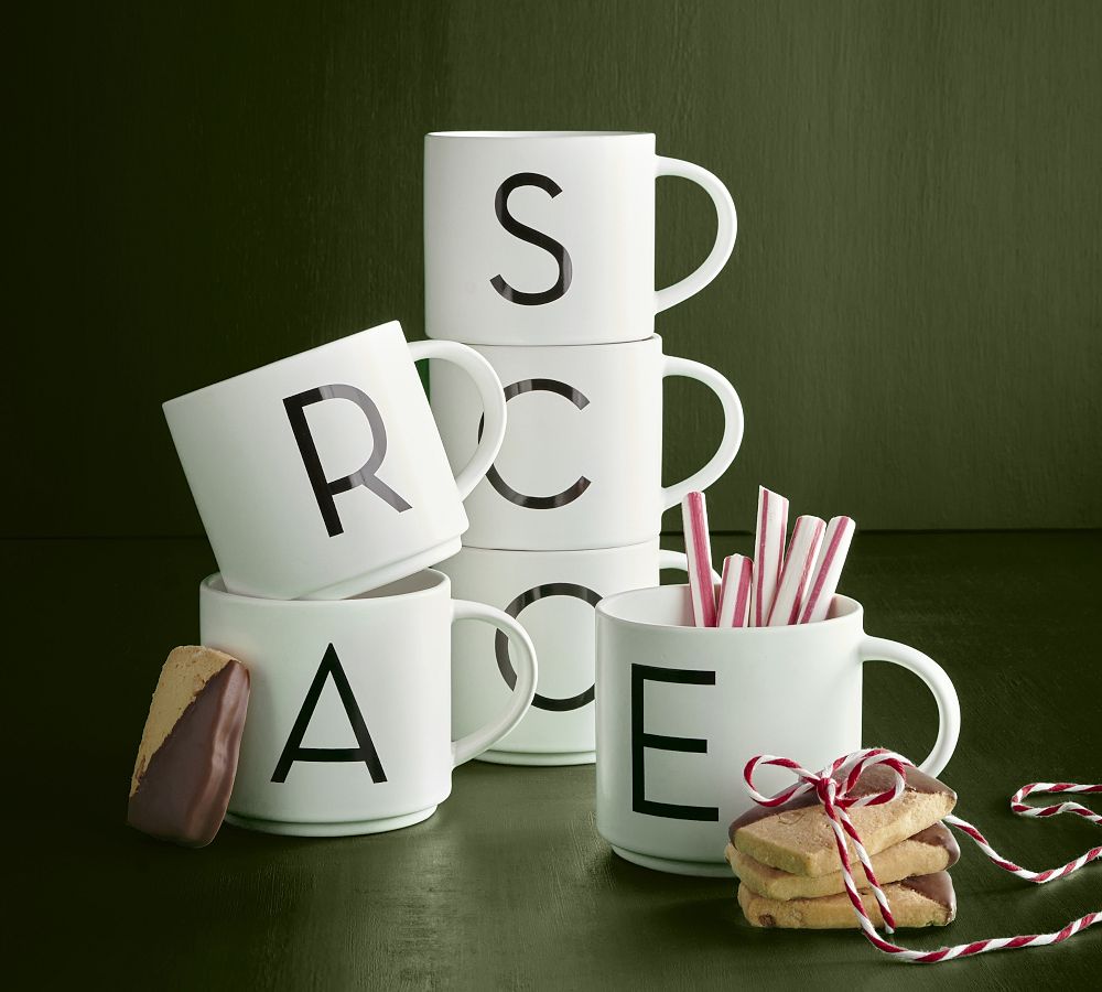 Mason Stoneware Stackable Alphabet Mug by Pottery Barn