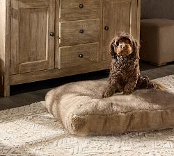 Mink Faux Fur Rectangle Pet Bed