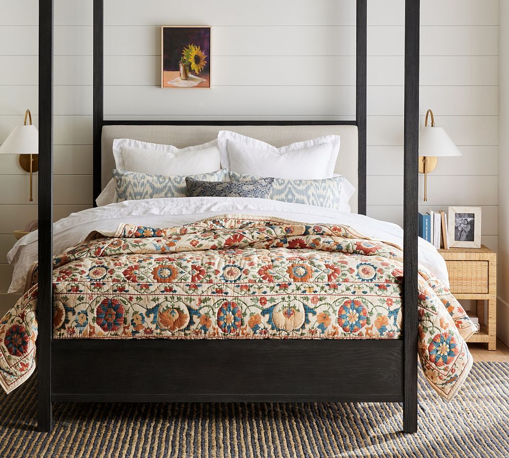 Pottery Barnベッドキルト Penelope Handcrafted Quilt | Pottery Barn