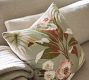 Vintage Islands Tropical Floral Embroidered Pillow Cover