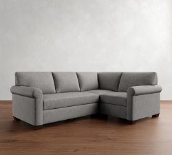 York Roll Arm 3-Piece Sectional (93")