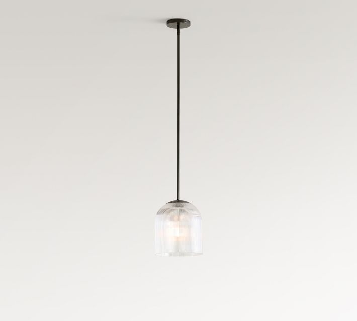 Cooper Ribbed Glass Pendant | Pottery Barn