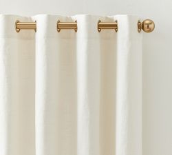 Open Box: Emery Linen Grommet Blackout Curtain