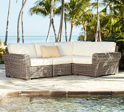 Huntington Outdoor Furniture Cushion Covers - BYO Roll Arm Sectional