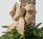 Lit Burlap Buck Tree Topper