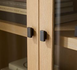 Modern Farmhouse Glass Cabinet with Drawers