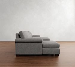 York Roll Arm Double Chaise Sectional (107"&ndash;127")