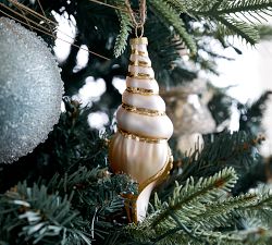 Coastal Seashell Ornaments - Set of 4
