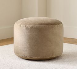 Everywhere Velvet Pouf
