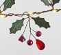 Lit Rustic Holly Berry Garland