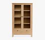 Modern Farmhouse Glass Cabinet with Drawers