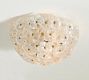 Nicolette Glass Floral Round Flush Mount (15")