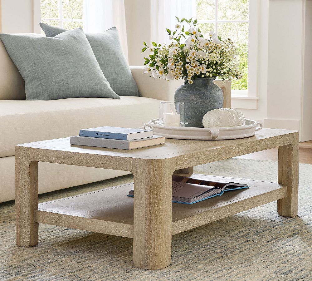 Aptos Rectangular Coffee Table (48") by Pottery Barn