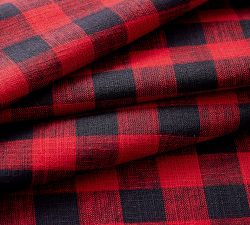 Dalton Check Yarn Dyed Cotton/Linen Table Throw