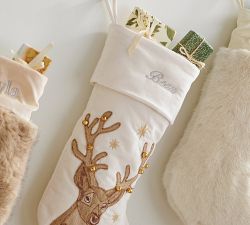 Embellished Velvet Stockings