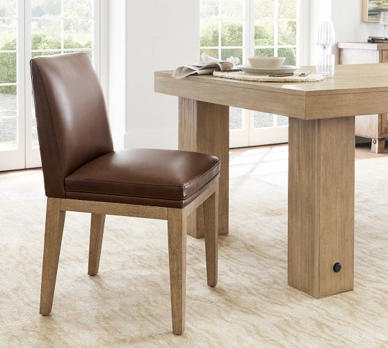 Jake Leather Dining Chair by Pottery Barn