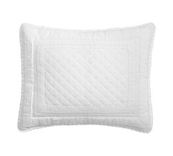 LoveShackFancy Bow Heart Patchwork Quilted Sham