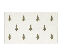 Pine Tree Jacquard Bath Rug